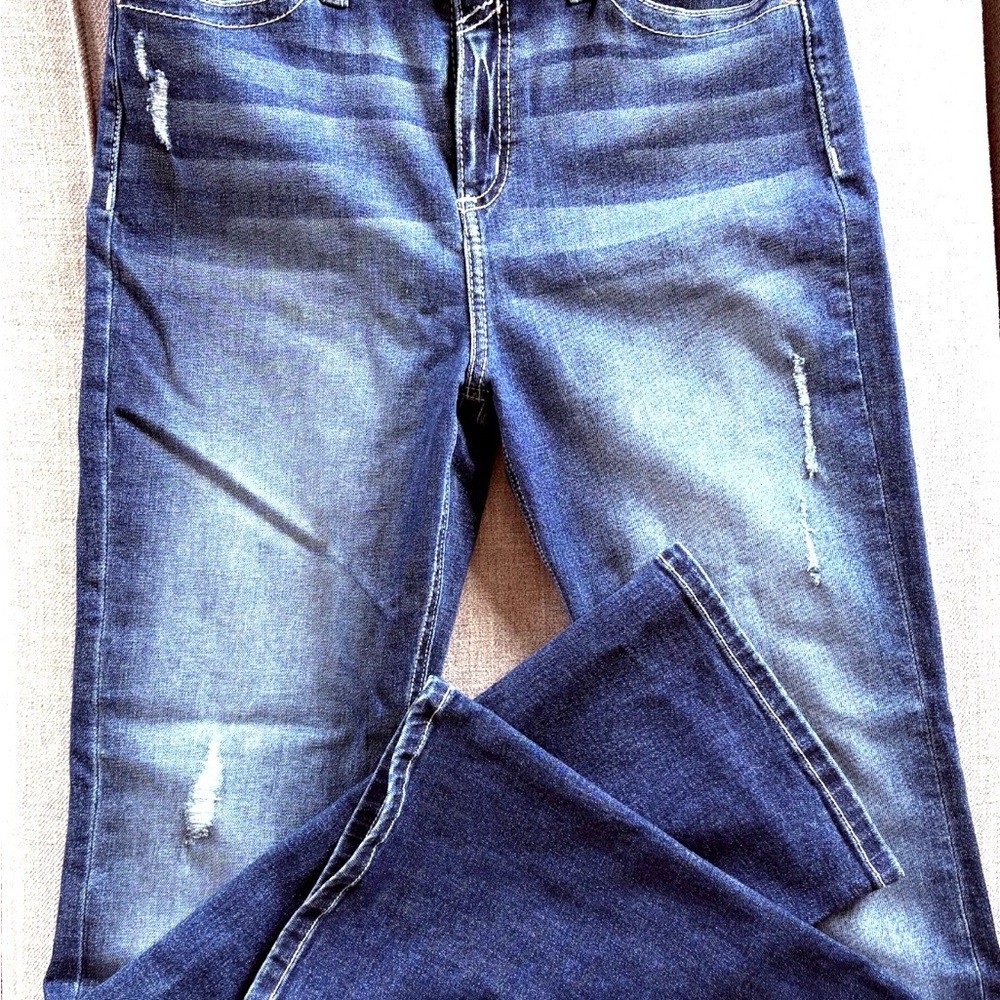 Stylish Blue Flare Jeans